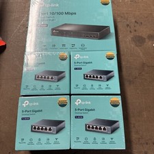 3-NEW SEALED TP-Link TL-SG105, 5 Port Gigabit 1-open Box 1 - New TL-SF1009P picture
