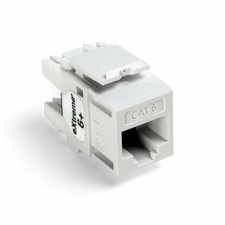 Leviton 61110-BO6 Extreme Quick Port Connector, Orange, 25-Pack picture