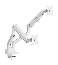 Pixio PS1D Wave Dual Monitor Arm White Gas Spring 32 Inch Compatible Japan picture