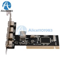 New High Speed 480Mbps 5 Port USB 2.0 PCI Hub Card Controller Adapter Module picture