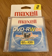 Maxell Dvd-RWDs Double sided 60min 2.8GB 2pack New picture