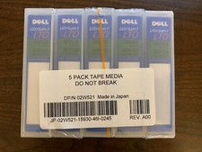 DELL 02W521 100/200GB LTO1 ULTRIUM DATA CARTRIDGE 5-PACK picture