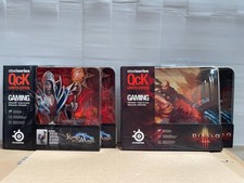 Bundle of four SteelSeries mousepads Runes of Magic and Diablo (Monk class). picture