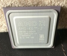 AMD K6-2 / 350AFR 450MHz 450  2.2v core  / 3.3V Socket 7 CPU 1998 Vintage picture