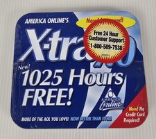 NEW SEALED Vintage AOL CD Version 7.0, 1025 Hours FREE, Metal Tin picture