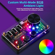 CH554T DC5V USB HUB Dock Desktop Macro Controller EC11 Rotary Encoder 3 Buttons picture