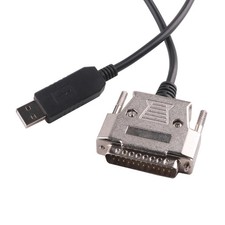 USB to DB25 RS232 Serial Adapter Converter Cable Null Modem FTDI Driver...  picture