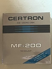 Certron MF-2DD 3.5in Floppy Disks NIP Double-Sided Unformatted Auto-Shutter picture