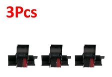 3 Black/Red Ink Roller For Casio HR 100TM HR100TM Calculator CP13, IR40T, NR42 picture