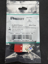 QTY:50 New For CJ688TGRD Mini-Com TX6 Plus Ethernet Cat6 Module Red picture