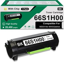 66S1H00 Toner Cartridge High Yield 28,400 Page Replacement for Lexmark 66S1000 क़ picture