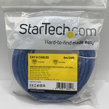 StarTech 20ft Blue Cat6 Patch Cable with Snagless RJ45 Connectors - Long picture