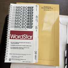 VTG WordStar ProRelease 5 Software Disks Manuals Guides Complete  LOT PC DOS picture