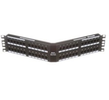 New Cat 6 Angled Punchdown Patch Panel, 48 Port, 2 RUDPA48688TGY picture