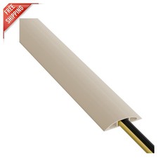 6ft Cable Protector - Flexible PVC Cord Cover Prevents Trips - Beige picture