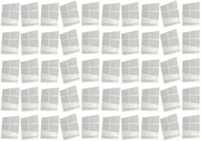 50 PCS Sticker for Window 10 Silver Chrome Color Badge Logo Decal 16mm x 23mm picture