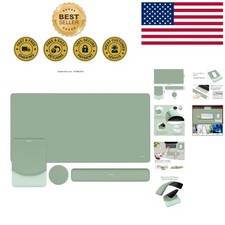 Ergonomic Keyboard Mouse Pad Set - Large Gaming Pad with Wrist Rest & Coaster picture