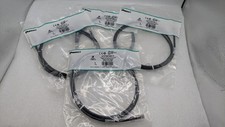 Lot of 4 - PANDUIT UTPSP25BLY Copper Patch Cables, Cat 6, Black Cable, 5 Ft picture