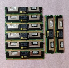 16GB(8x2GB) Kingston Server Memory Ram PC2-5300F 2Rx8 KTD-WS667/4G Lot picture