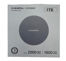 DIGIERA LPS2000M 1TB Portable External SSD USB 3.2 Gen 2x2 Type-C Black picture