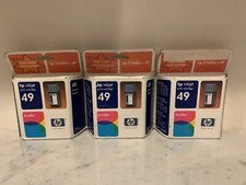HP 49 Tri Color Printer Ink 51649A ( Lot Of 3) Exp Nov 2002 picture