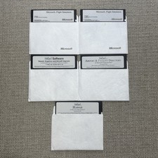 Vintage Microsoft Flight Simulator 4.0 & Mallard Software 5.25 Floppy Disks Lot picture