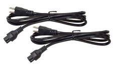 NEW 2-PACK 3 Prong 6-foot AC Mickey Power Cord NEMA 5-15P to C5 Cable 2.5A 250V picture