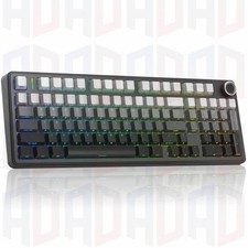 AULA F99 Pro Wireless Mechanical Keyboard Black/Grey - BRAND NEW picture