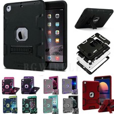 For iPad Mini1/2/3/4/5/6/7Air1/2/Pro Shockproof Military Heavy Duty Rugged Case picture