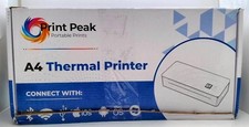 Print Peak PP-TPA41 A4 Portable Thermal Printer Wireless USB-C Tested Open Box picture