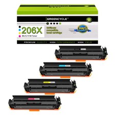 4PK W2110X 206X Color Toner Cartridge High Yield Replace HP MFP M282nw M283cdw picture