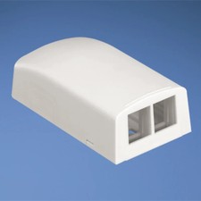 PACK of 10 Panduit Netkey 2 Position Surface Mount Box NK2BXIW-A picture