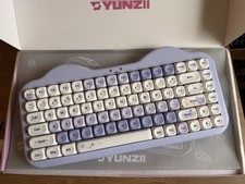 YUNZII C75 Cake Meow Wireless Mechanical Keyboard - Purple w/ Milk Switches picture