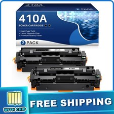2-Pack CF410A Black Toner Cartridge For HP 410A LaserJet Pro MFP M477fdw M477fnw picture