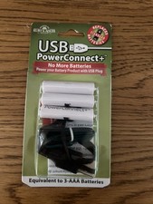 Kurt Adler USB PowerConnect Converter+ Pack - Replaces 3 AAA Batteries picture