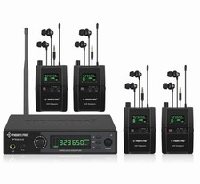 Phenyx Pro Wireless in-Ear Monitor System, Stereo IEM System PTM-10 4 Recievers picture