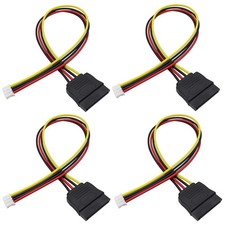 PH 2.0mm 4Pin to 15Pin HDD SATA Power Cable Adapter Cable SATA15Pin Female to 4P picture