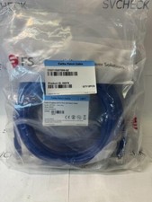 Lot of 5 FS 69078 Cat6a Snagless SFTP PVC CM Patch Cable 16ft (5m) 26 AWG Blue picture