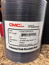 Blank DVD-R's 100-Pak CMC PRO TY WHITE THERMAL HUB EVEREST 16X 4.7GB picture
