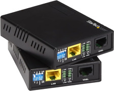 10/100 Mbps VDSL2 Ethernet Extender over RJ11 Phone Line Kit - 1Km Network Exten picture