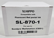 For Pitney Bowes SL-870-1 SendPro Mailstation 3x Ink Cartridge Fluorescent Red picture