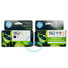 GENUINE 4-PACK HP 962XL BLACK & 962 COLOR INK OFFICEJET PRO 9010 SEALED 1/2026+ picture