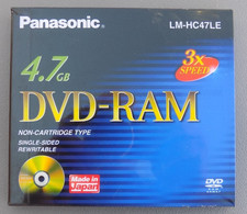 PANASONIC LM-HC47LE 4.7GB DVD - RAM DISC  **NEW ** 3X Speed picture