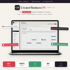 Content Creator OS | Business Management Software for YouTube, TikTok, Instagram picture