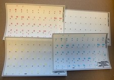 FRENCH QWERTY Keyboard Stickers Transparent - 10 PCS PKG picture