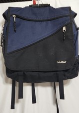 LL BEAN Navy Black & Black The Big Easy Pack Laptop Messenger Backpack picture