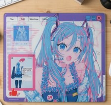 Wallhack SP-005 Miku OS Glass Mousepad Custom Copy - Ships Fast 📦💨 picture
