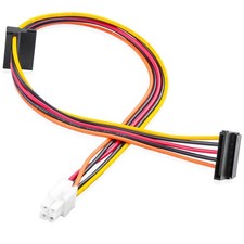 HP Z600 Workstation–4Pin White Square Plug to Dual Black SATA 15Pin Connectors picture