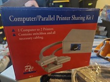 NOS 1992 VINTAGE SWITCHBOX 2-Way A/B I/O DB25 Parallel Printer Manual Rotary Swi picture
