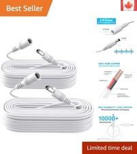 Durable 33ft DC Power Extension Cable - Expands Up to 66ft for Optimal Use picture